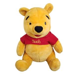 Vintage Disney Winnie the Pooh 20" Stuffed Bear Plush Toy by Mattel Arcotoys